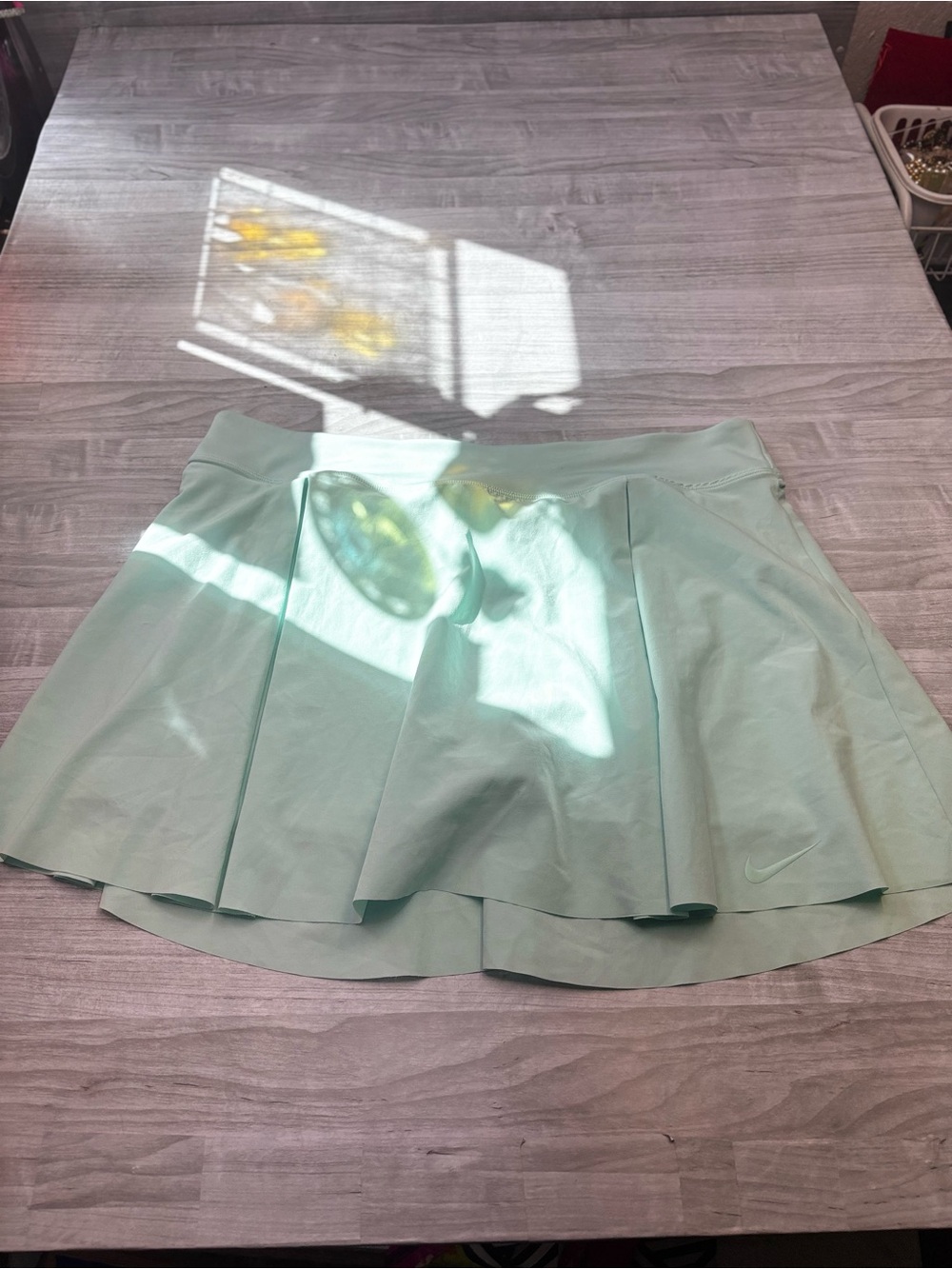 Nike Women's Mint Green Tenniscore Tennis Prep Circle Skirt with Shorts XLarge